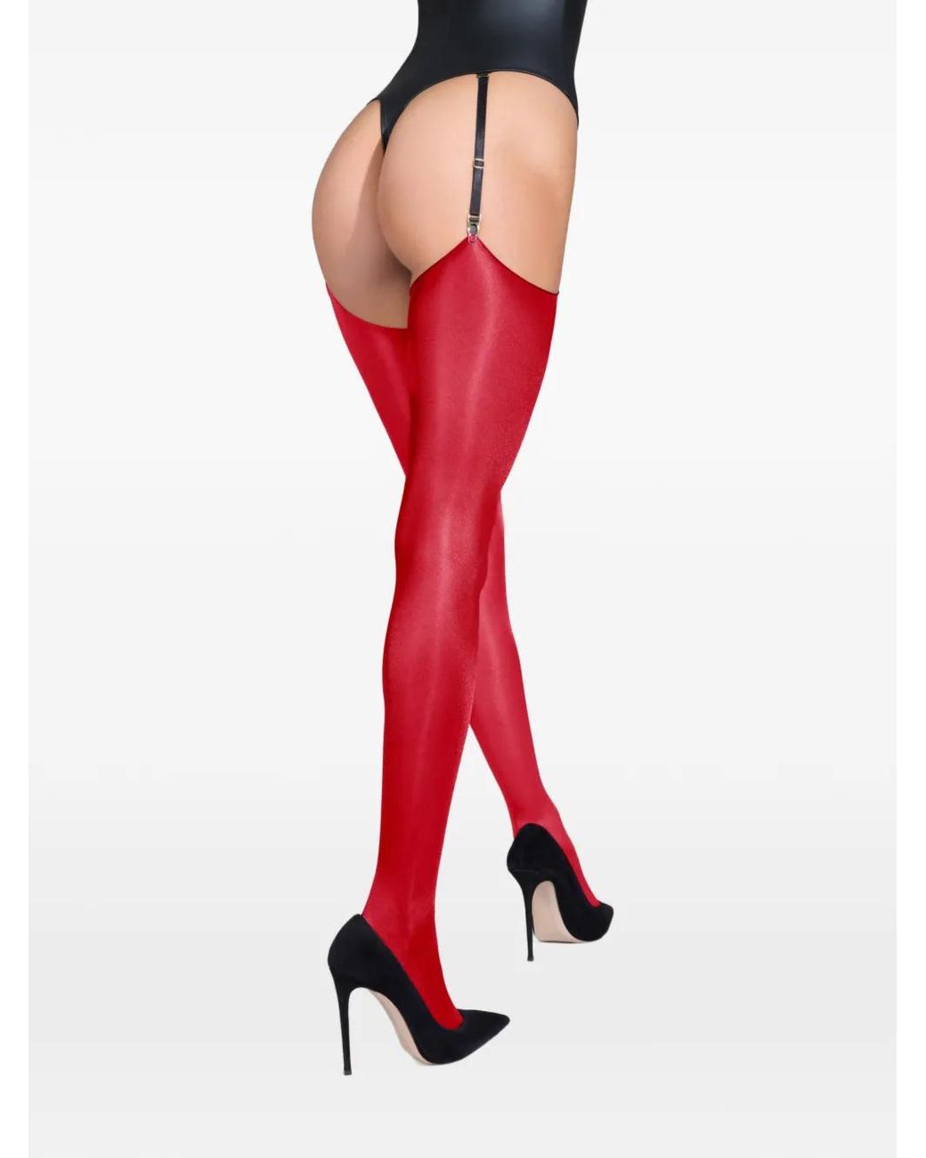 Calze Con Dettaglio Cut-Out di Maison Close in Red