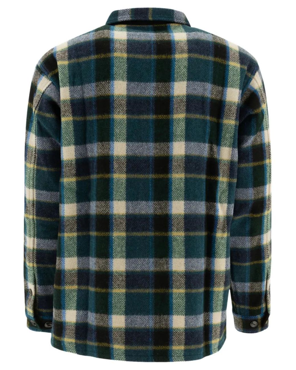 South2 West8 Green Plaid Pocket Shirt for men