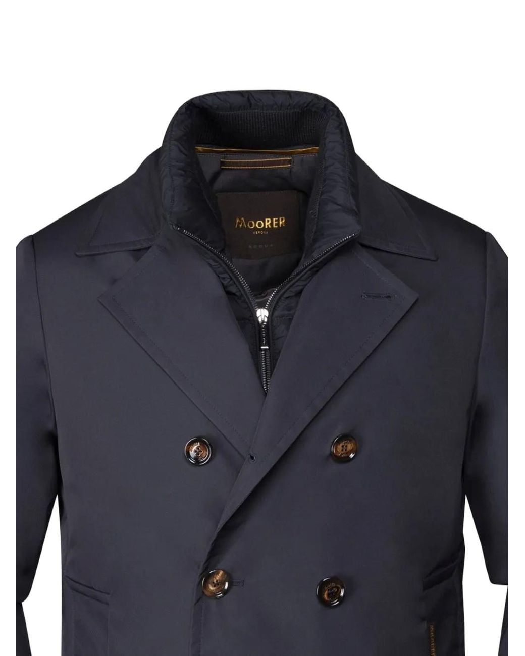 Moorer Blue Bolgi Double-Breasted Jacket for men