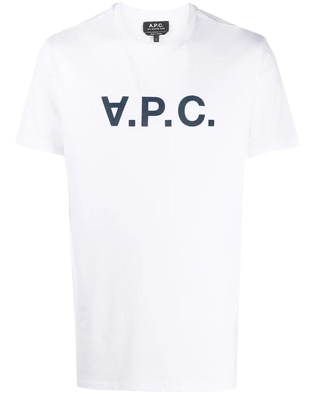 A.P.C. White T-shirts And Polos Blue for men