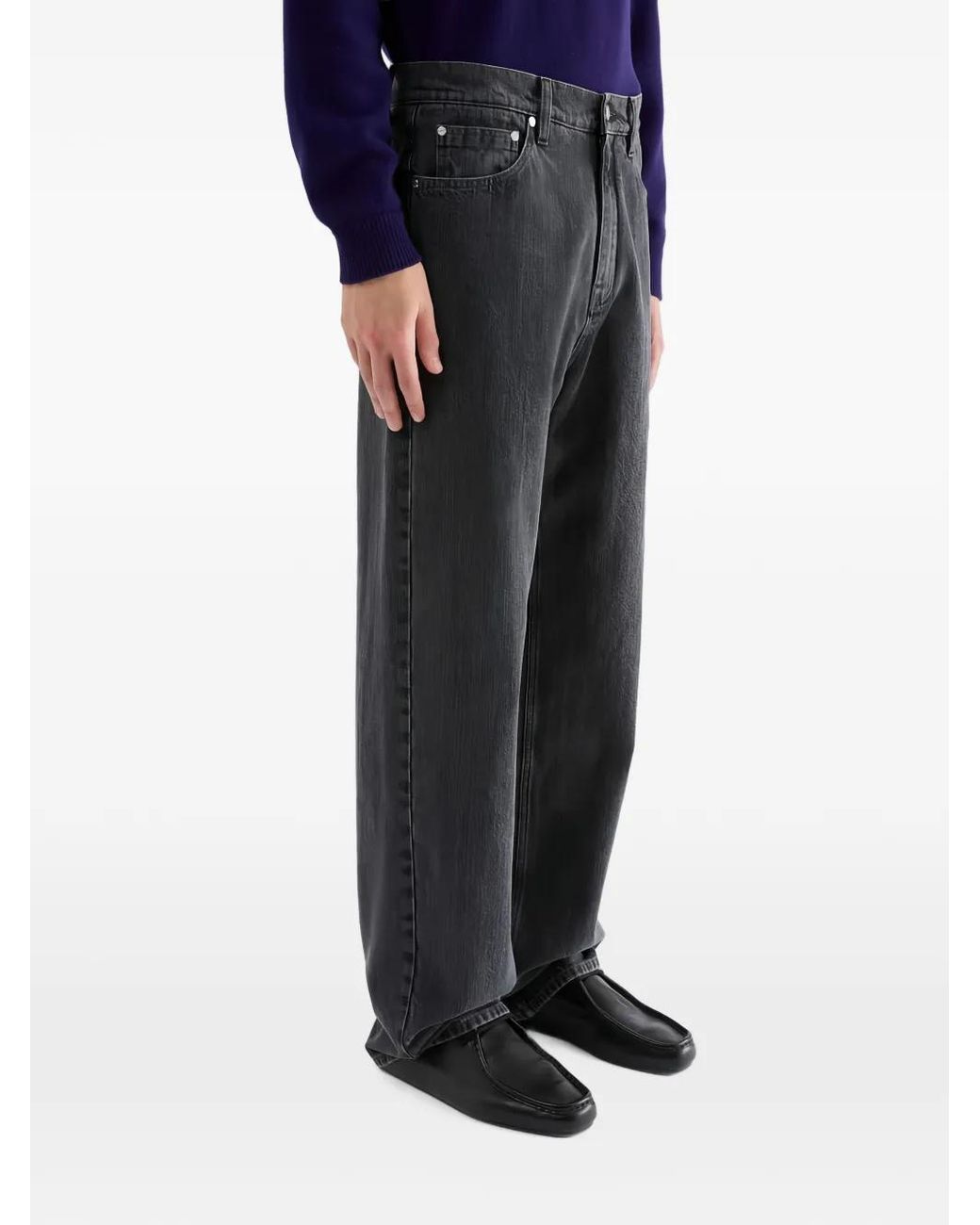 Jil Sander Gray Loose Lightweight Jeans for men