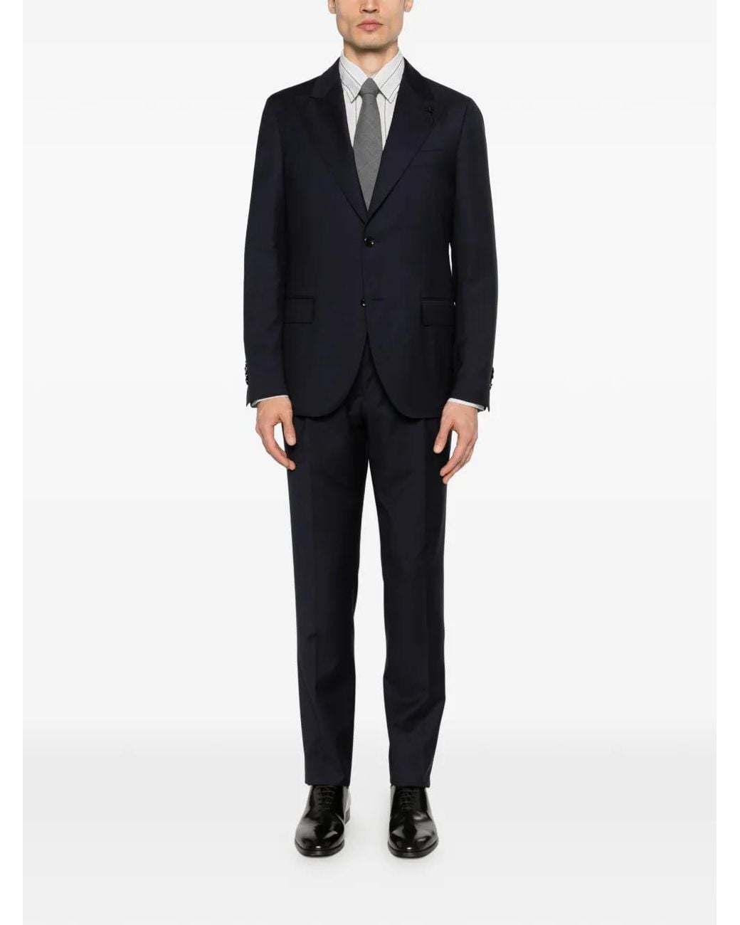 Lardini Blue Button Single-Breasted Suit for men