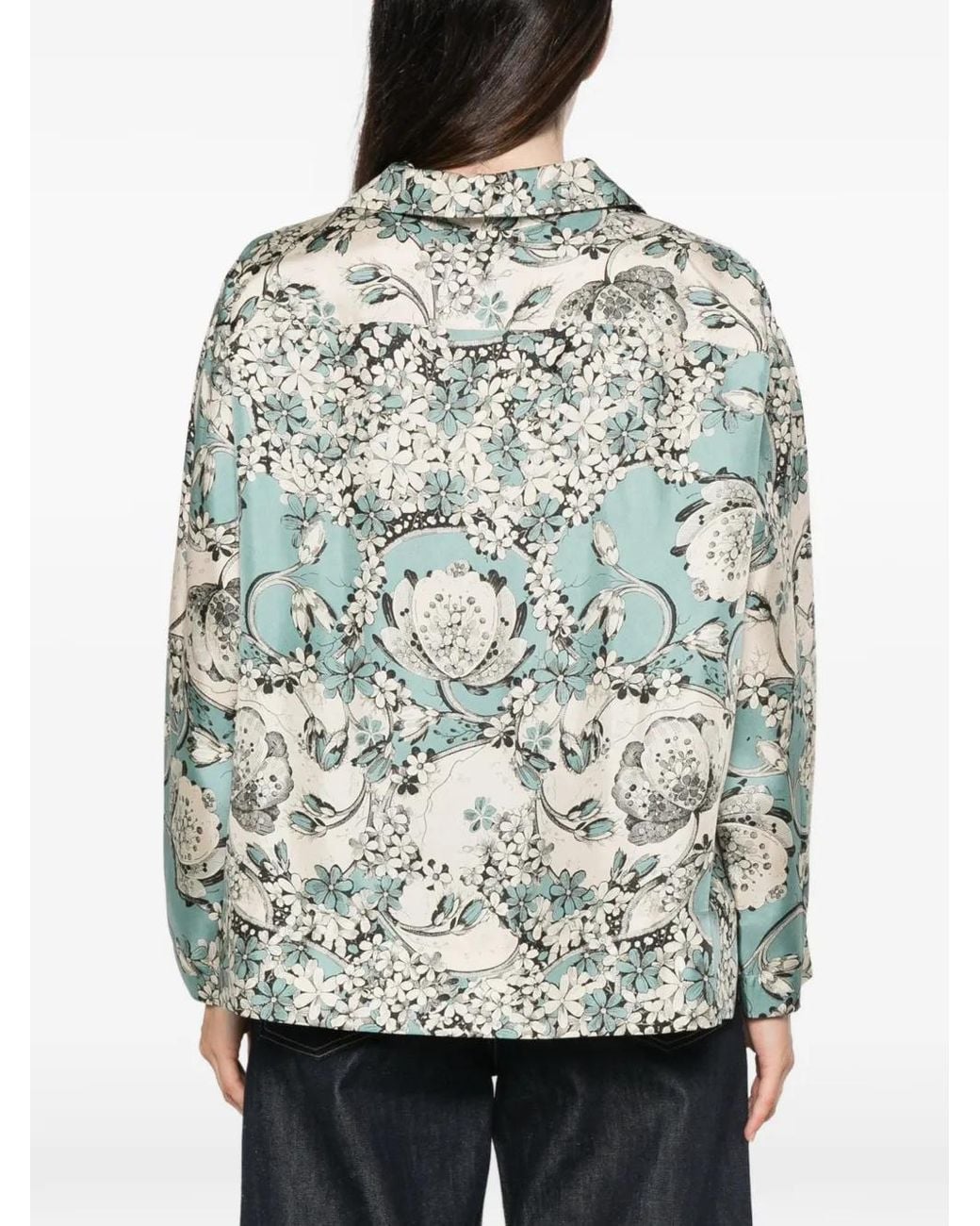 Antonio Marras White Floral-Print Long-Sleeve Shirt