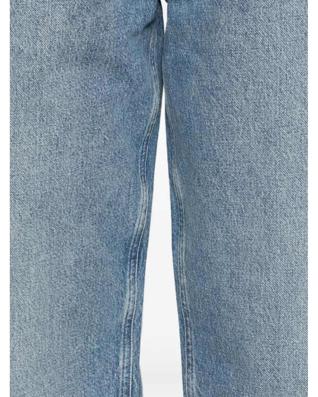 Agolde Blue Faded-Effect Straight-Leg Jeans for men