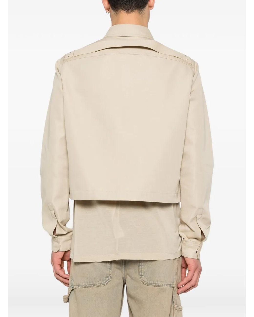 Rick Owens Natural Zip Jacket for men