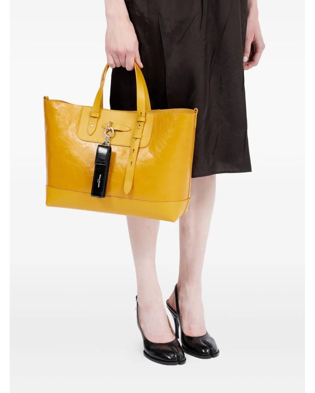 Maison Margiela Black Flap Vertical Bag Charm