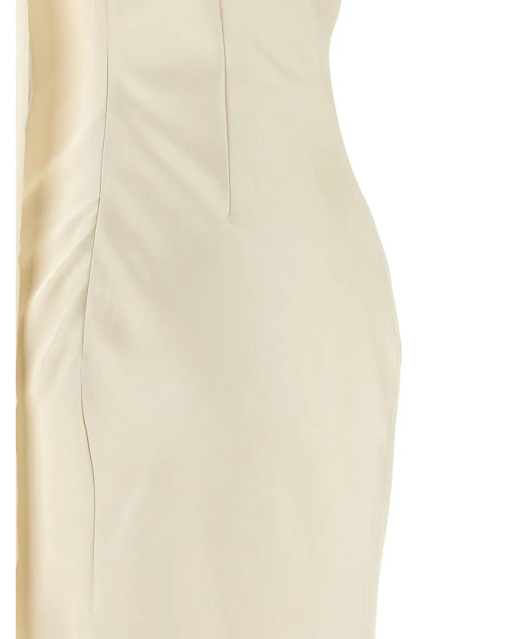 ROTATE BIRGER CHRISTENSEN White Ruffled Scarf-Detail Maxi Dress