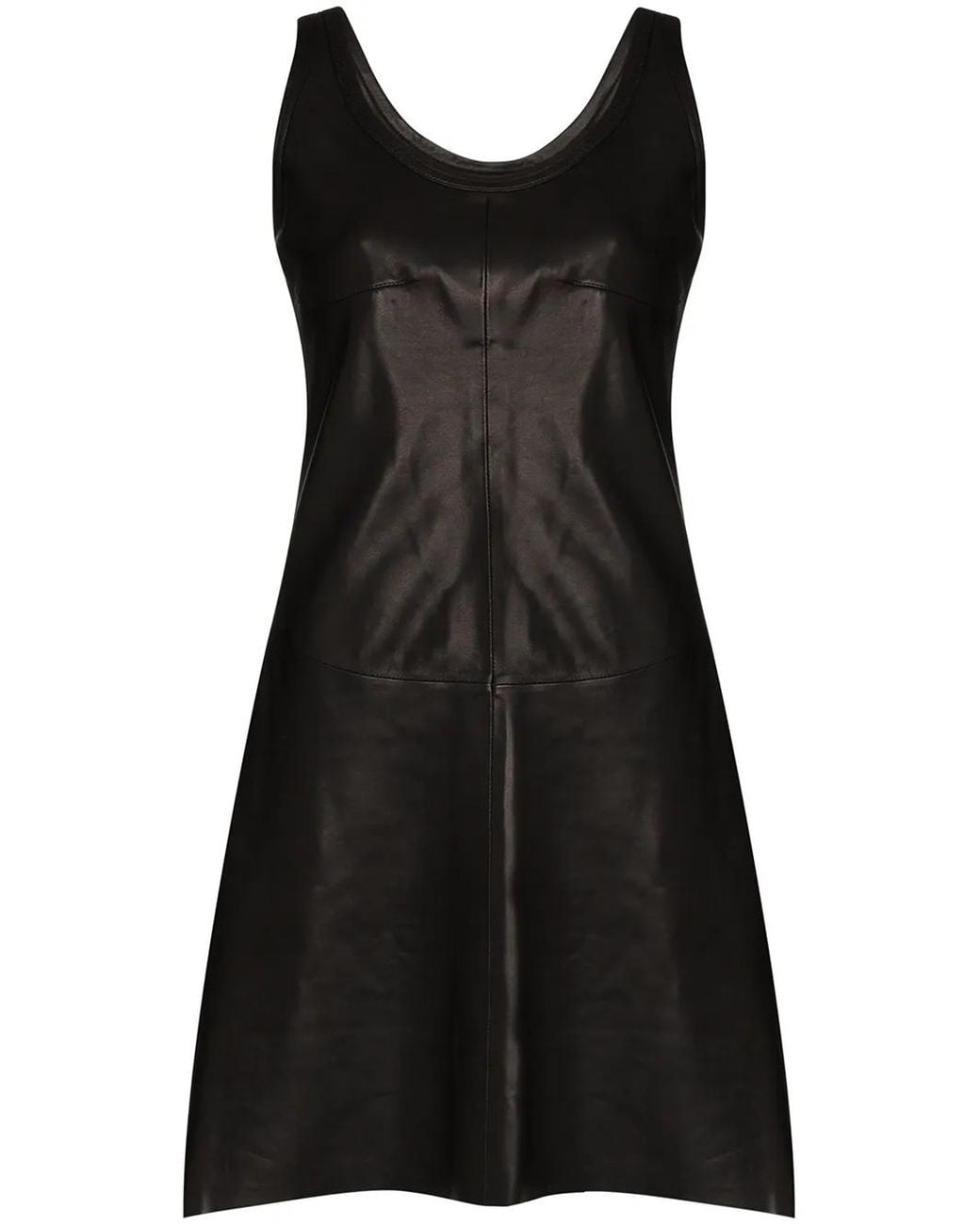 Helmut Lang Mouwloze Mini-Jurk in het Black