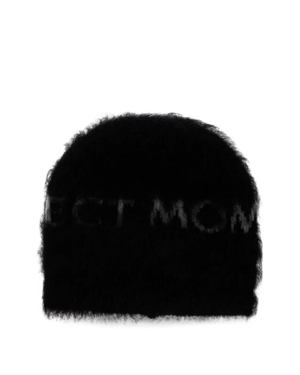 Perfect Moment Black Mohair Blend Logo Beanie