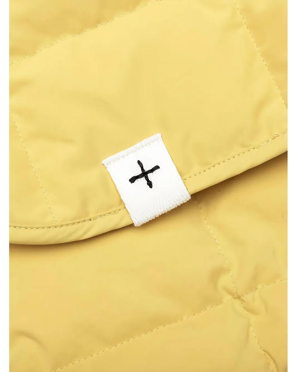 Jil Sander Yellow Quilted Button-Fastening Jacket for men