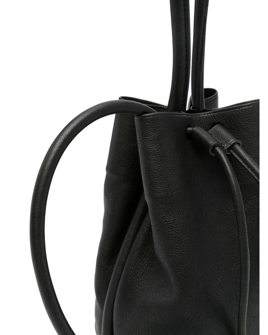 Uma Wang Black Drawstring Bucket Bag