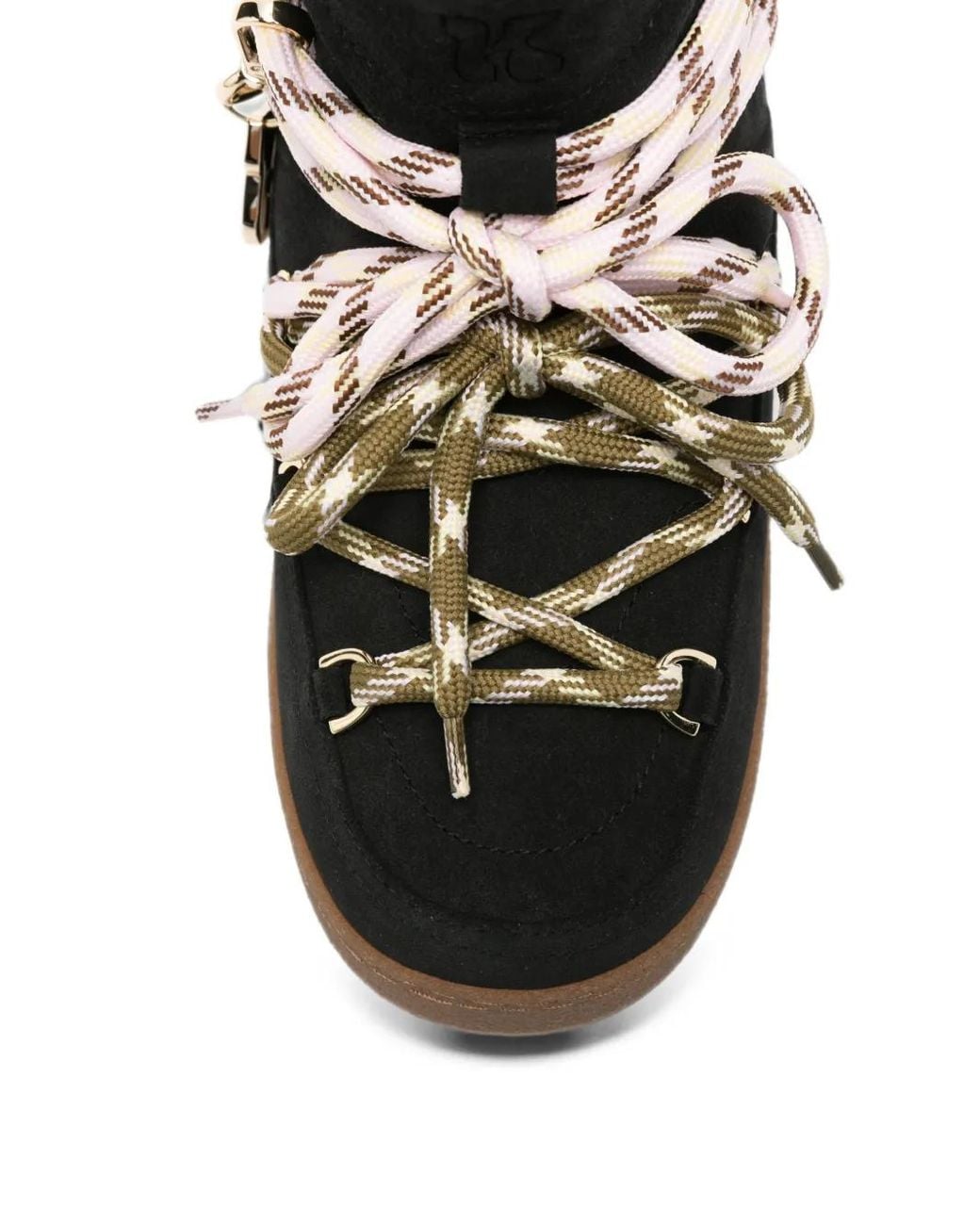 Inuikii Black Quilted Lace-Up Boots