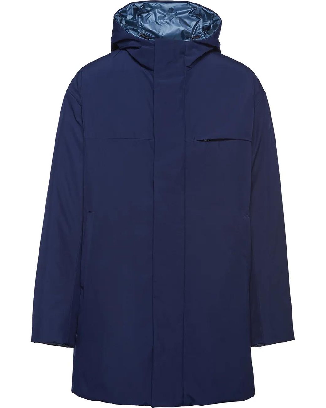 Prada Omkeerbare Jas in het Blue voor heren