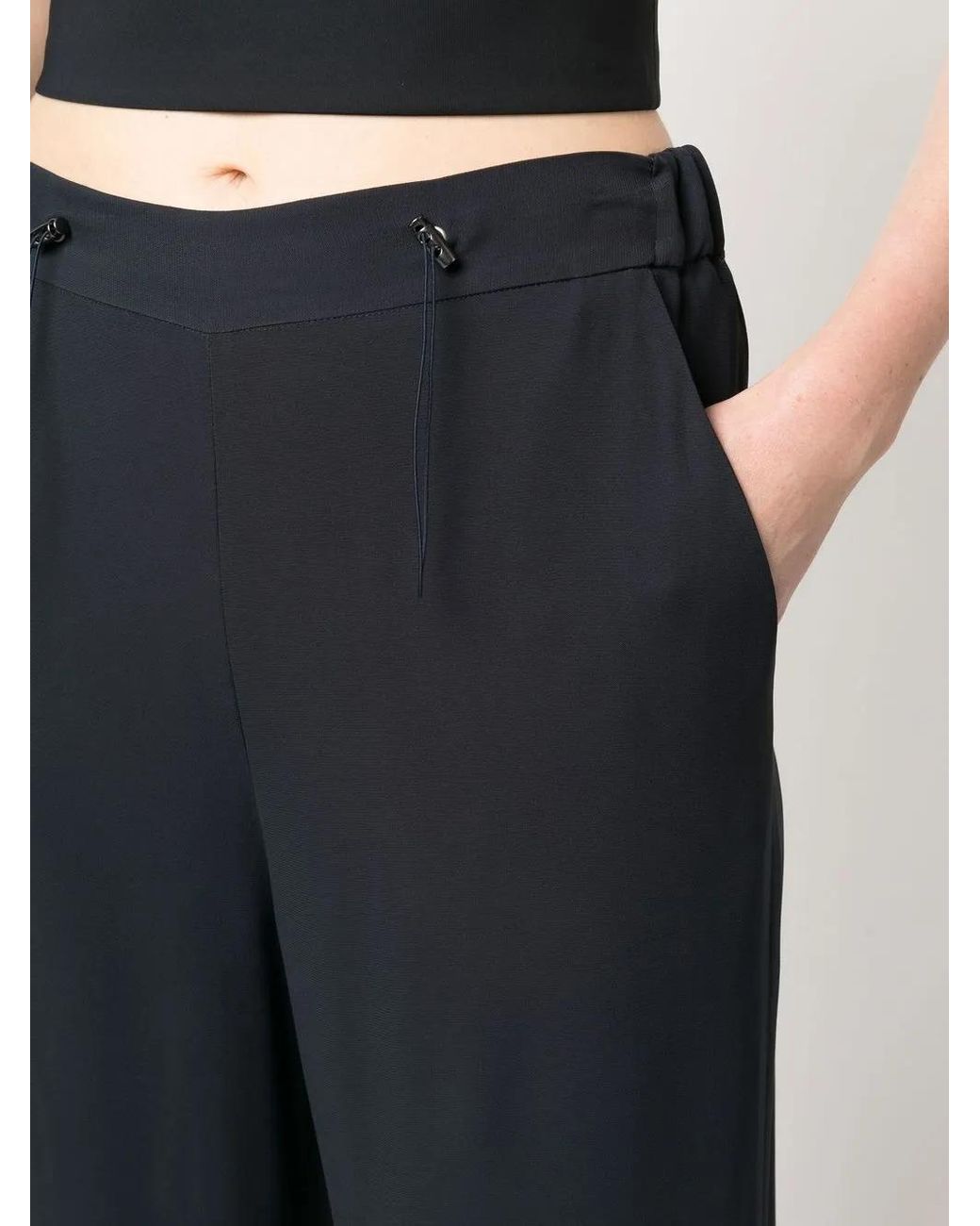 Fabiana Filippi Blue Double-breasted Detail Trousers