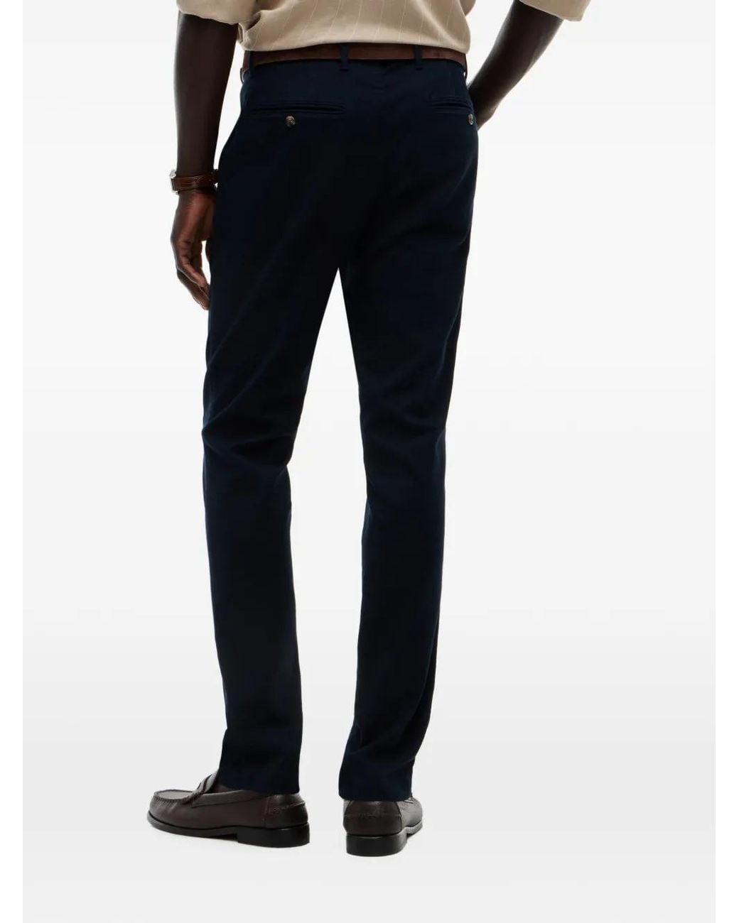 Tommy Hilfiger Blue Logo-Patch Chinos for men
