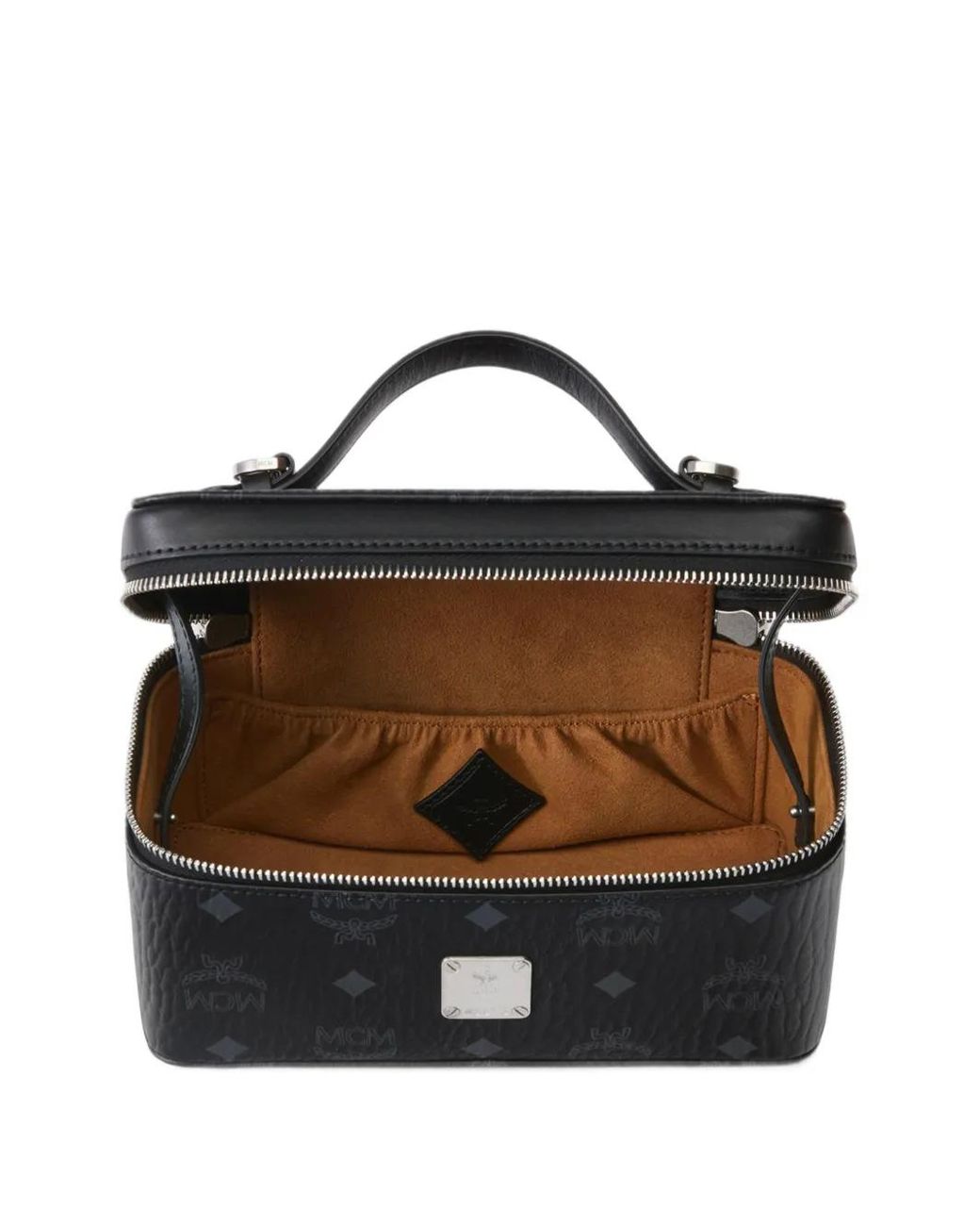 MCM Black Mini Rockstar Visetos Vanity Case