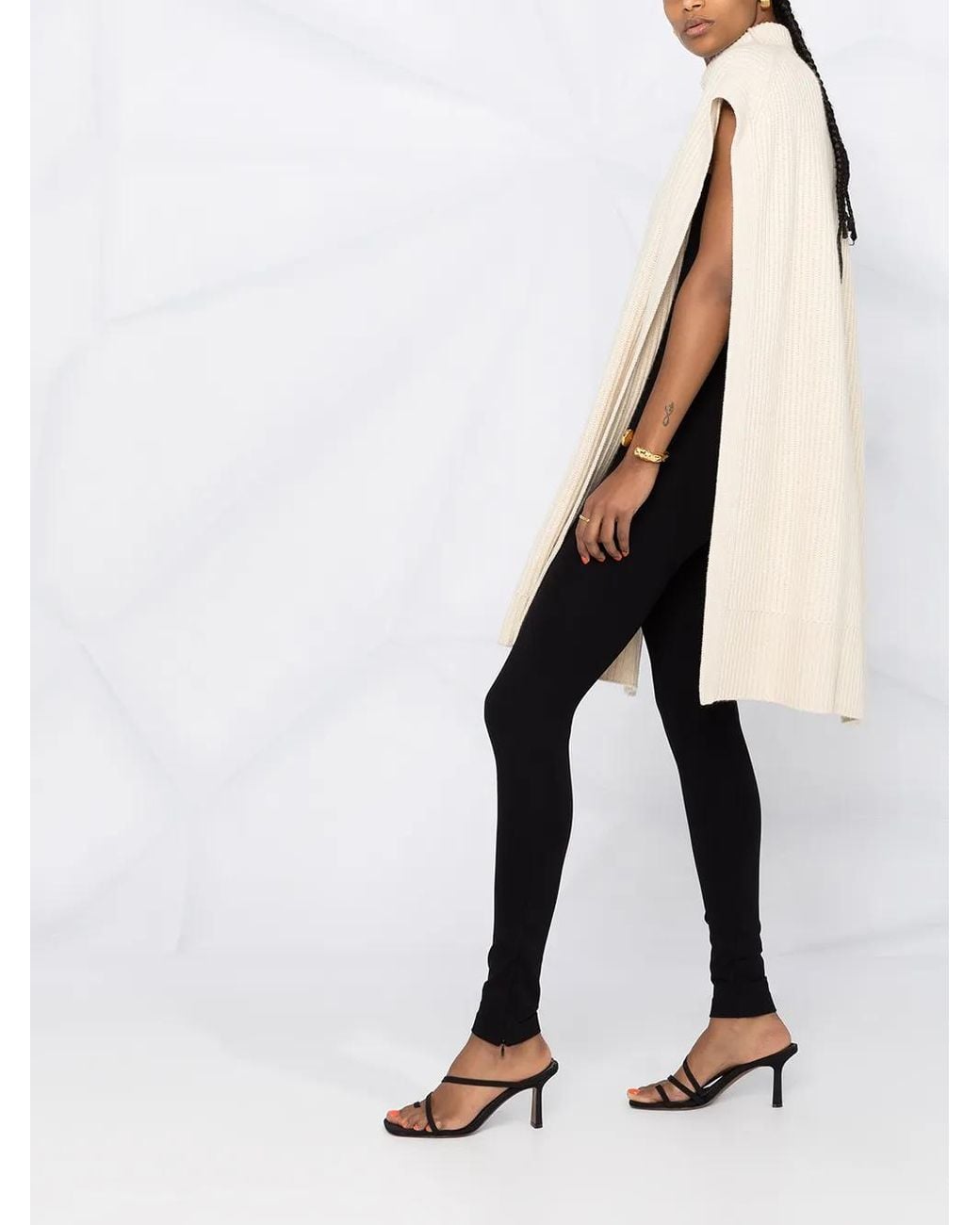 Totême Legging Met Rits in het Black