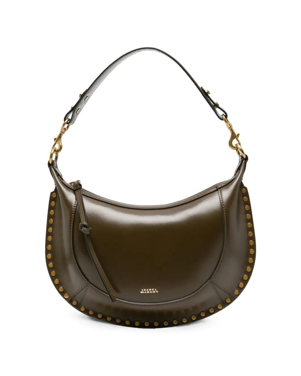 Isabel Marant Gray Naoko Stud-Embellished Shoulder Bag