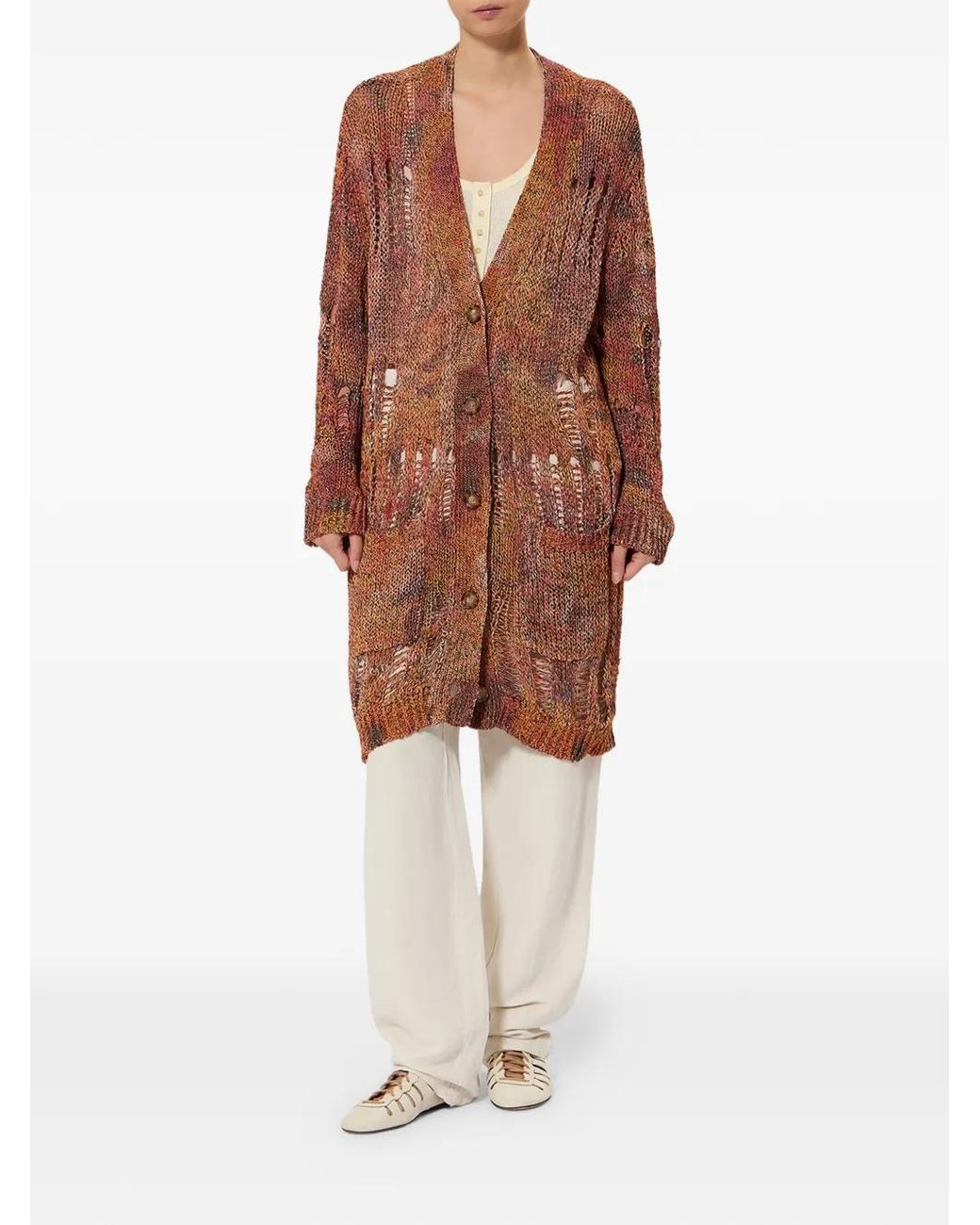 Isabel Marant Brown Hanae Long Cardigan