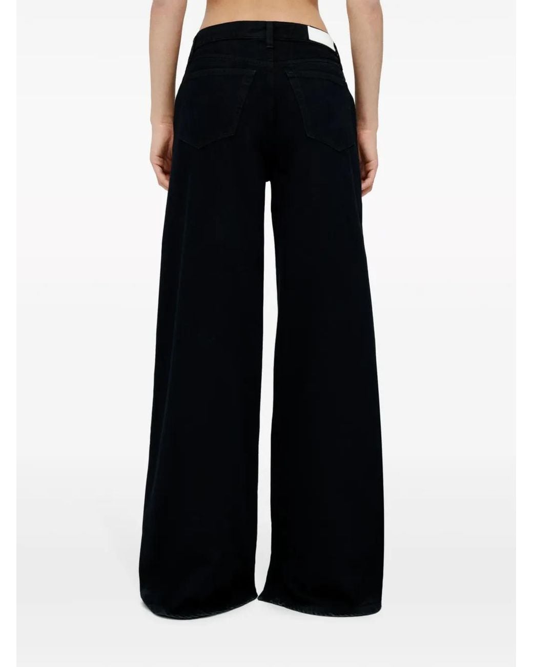 Re/done Blue Low Rider Loose Jeans