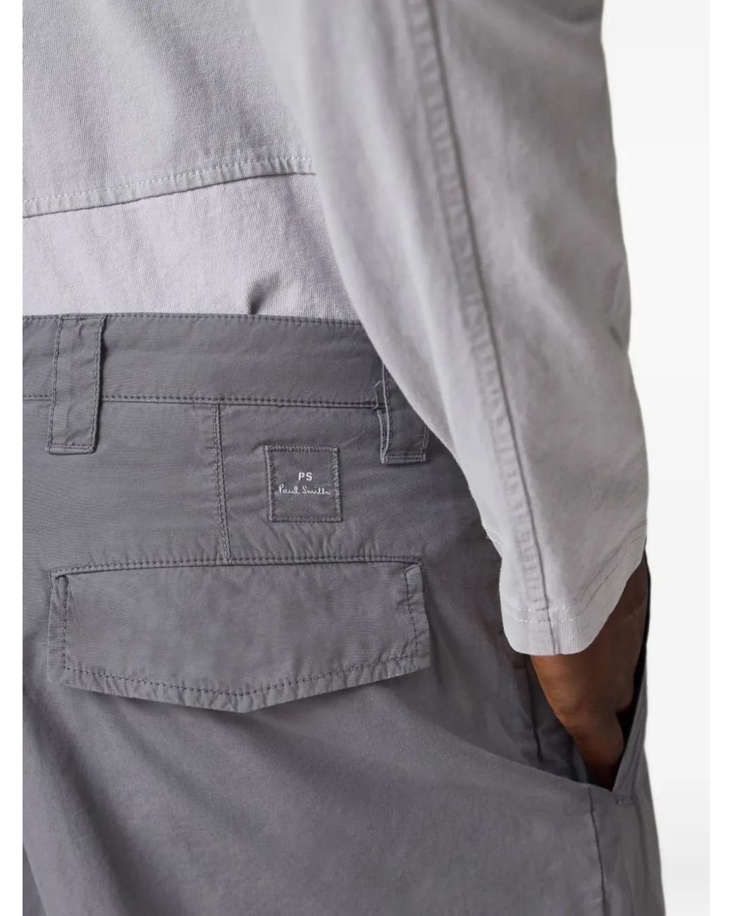 Paul Smith Gray Relaxed-Fit Cotton Chinos for men