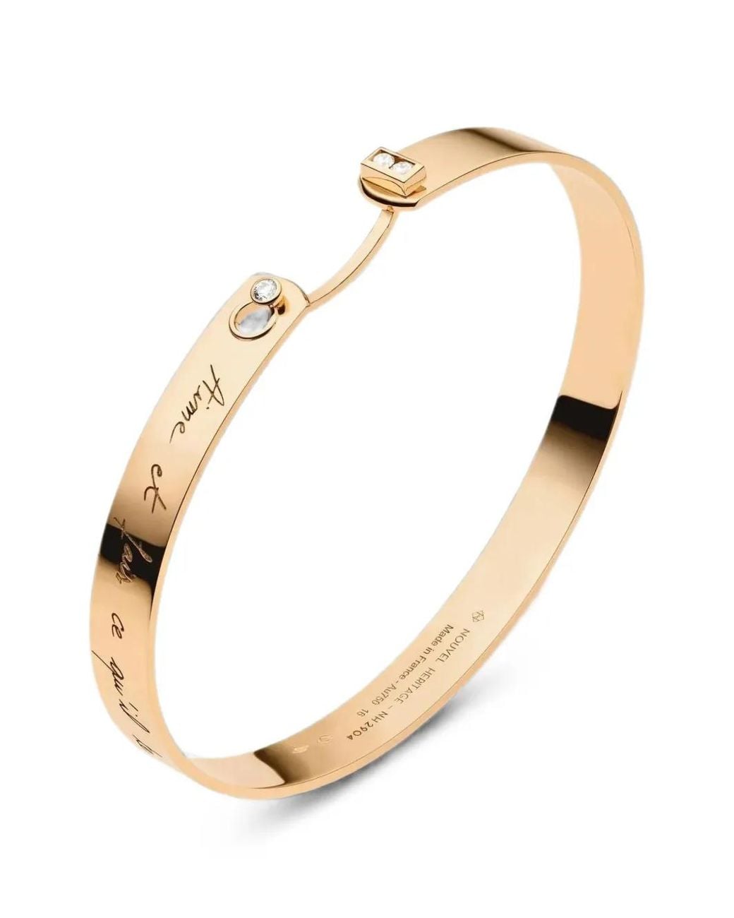 Nouvel Heritage White Some Me Time Diamond Bangle