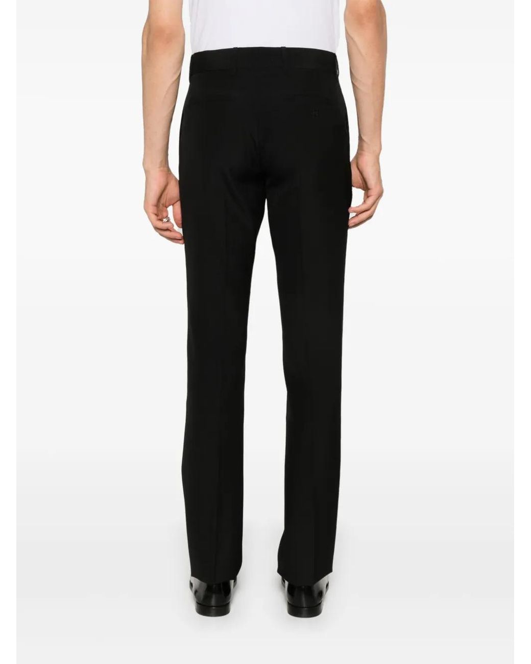 Givenchy Black Wool Tailored Trousers for men