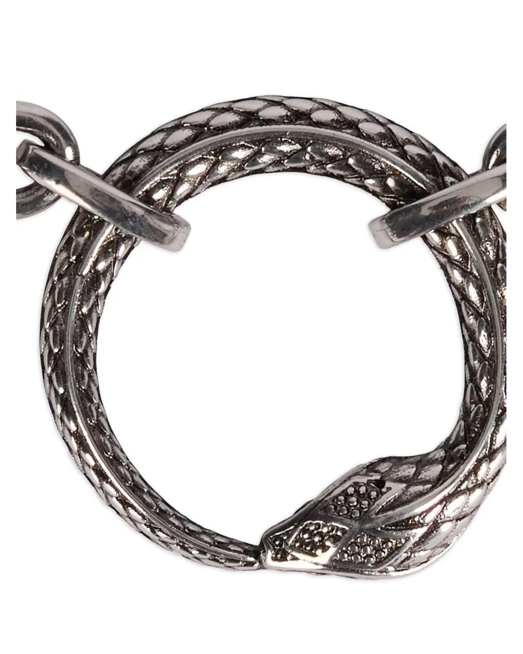 Roberto Cavalli Metallic Chain Bracelet for men