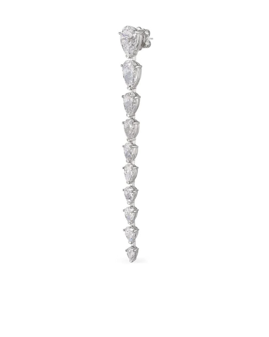 Anabela Chan White 14K Diamond Nova Earrings