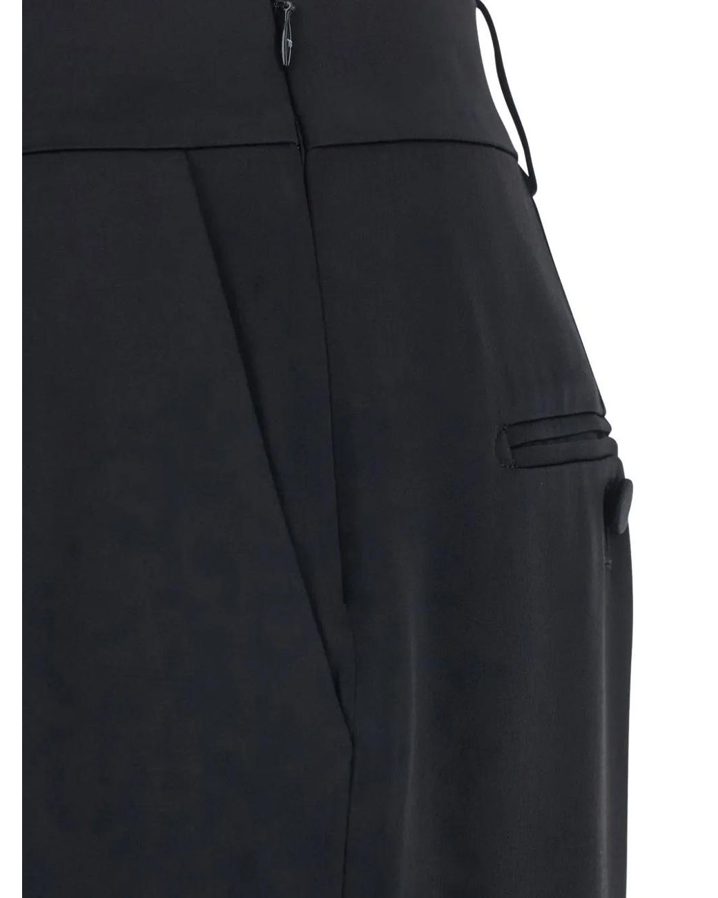 Tom Ford Black Button Slit Maxi Skirt
