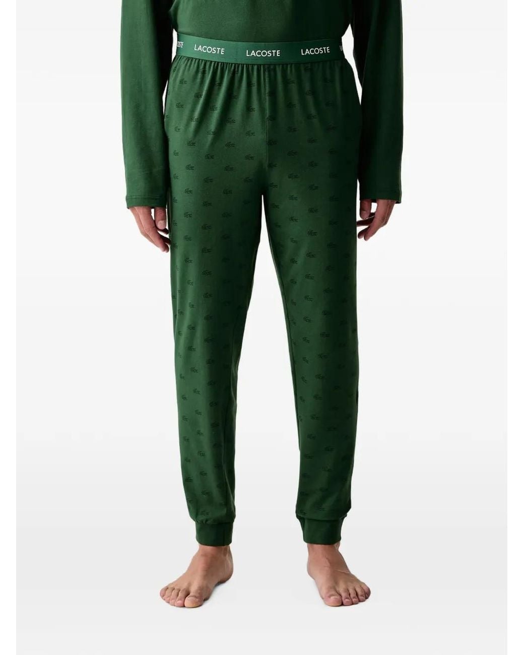 Lacoste Green Pyjama À Logo Imprimé for men