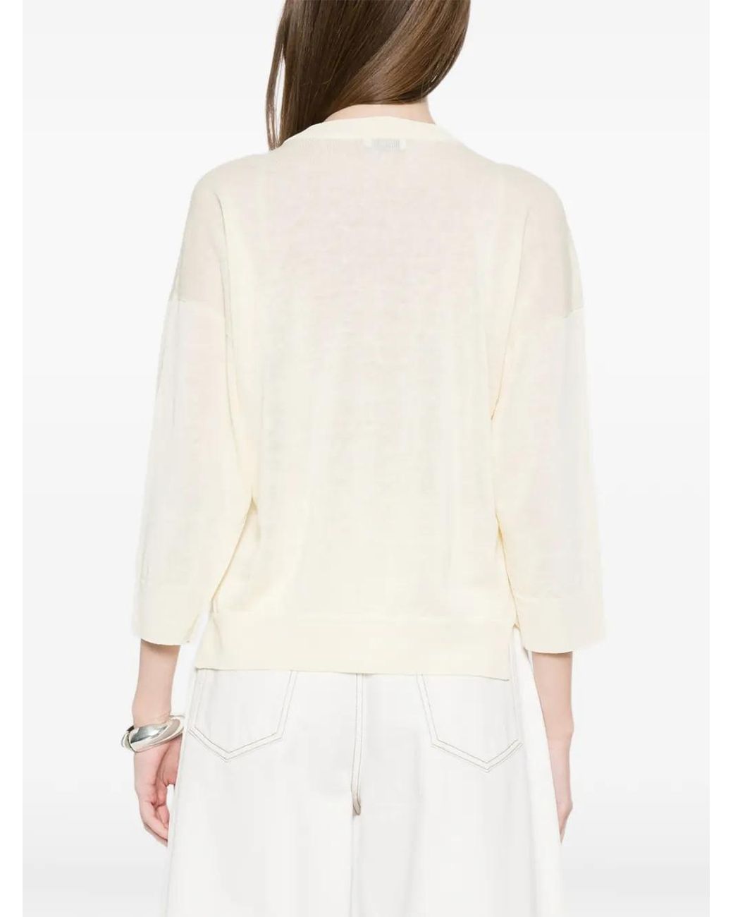 Peserico Natural Round-Neck Top