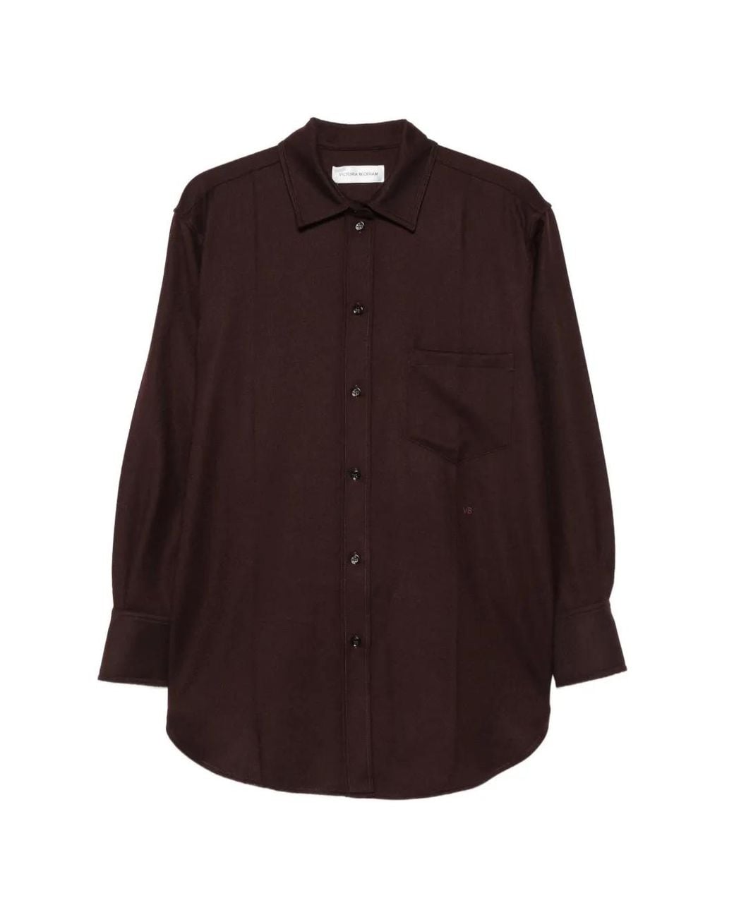 Victoria Beckham Purple Button-Down Shirt