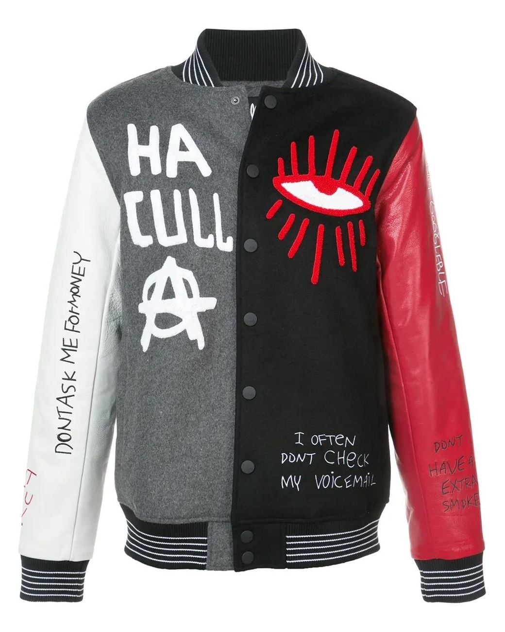 Skribble Varsity Jacket di Haculla in Multicolor da Uomo