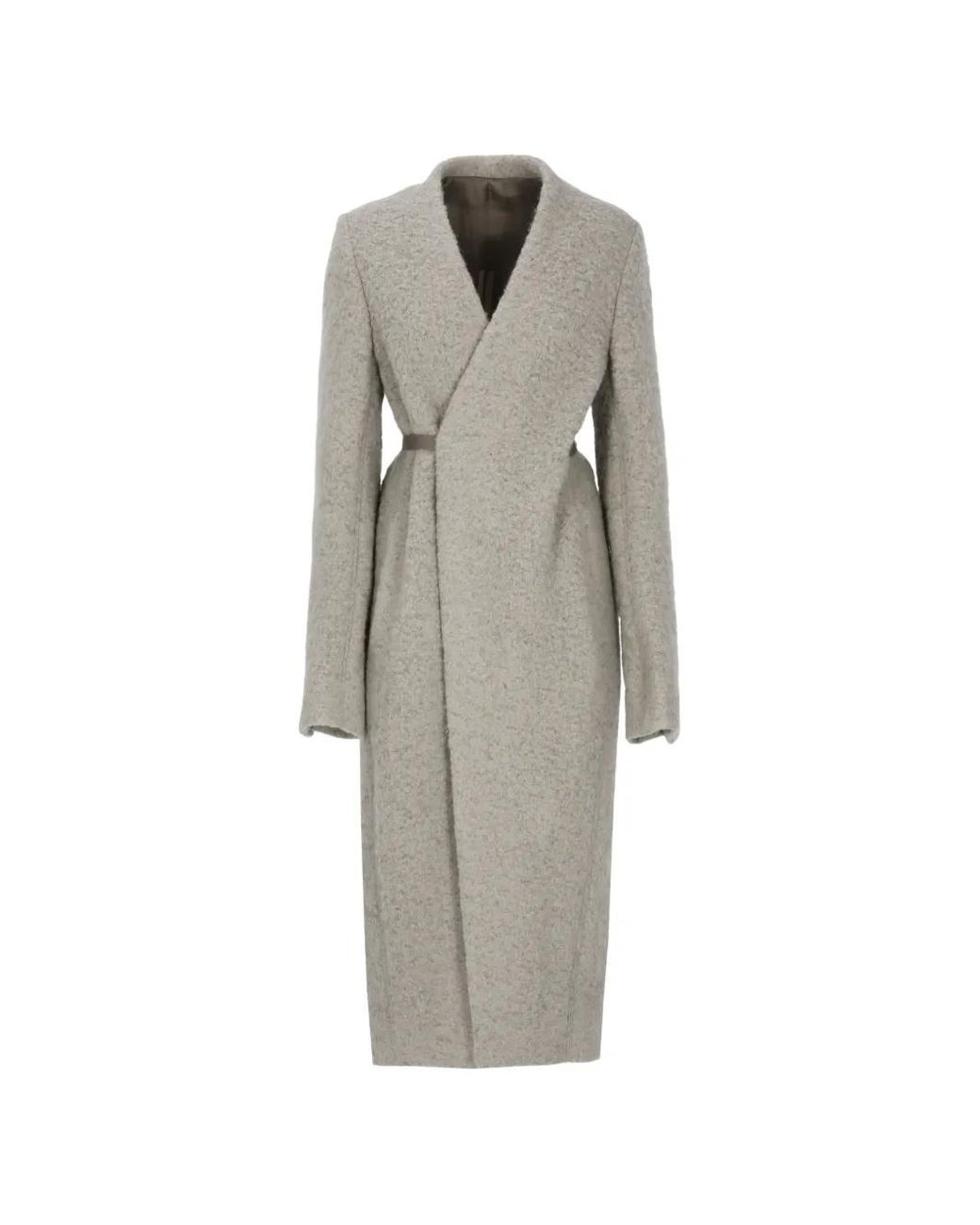 Rick Owens Gray Soft Cyclops Coat