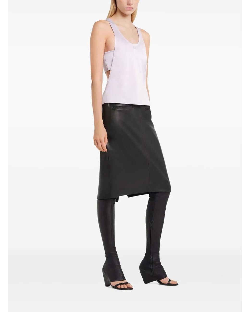 Courreges Pink Infinity Tank Top