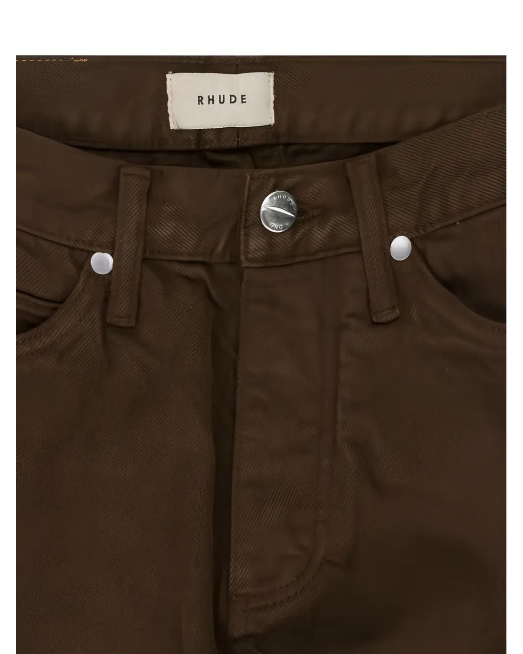 Rhude Straight Jeans in het Brown voor heren