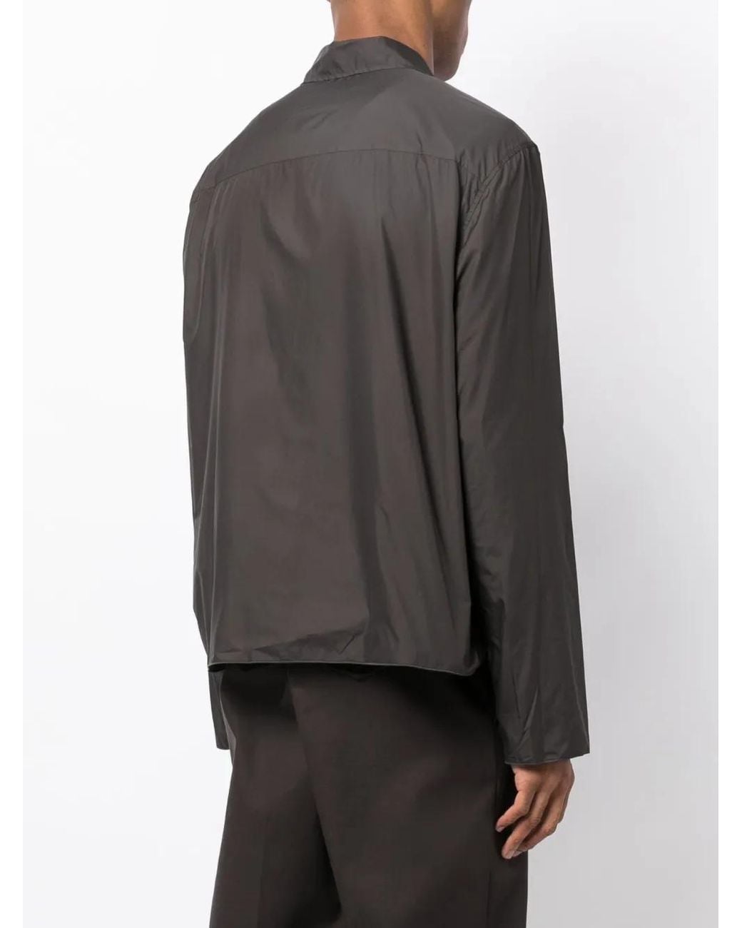 Lanvin Lichtgewicht Shirtjack in het Gray voor heren