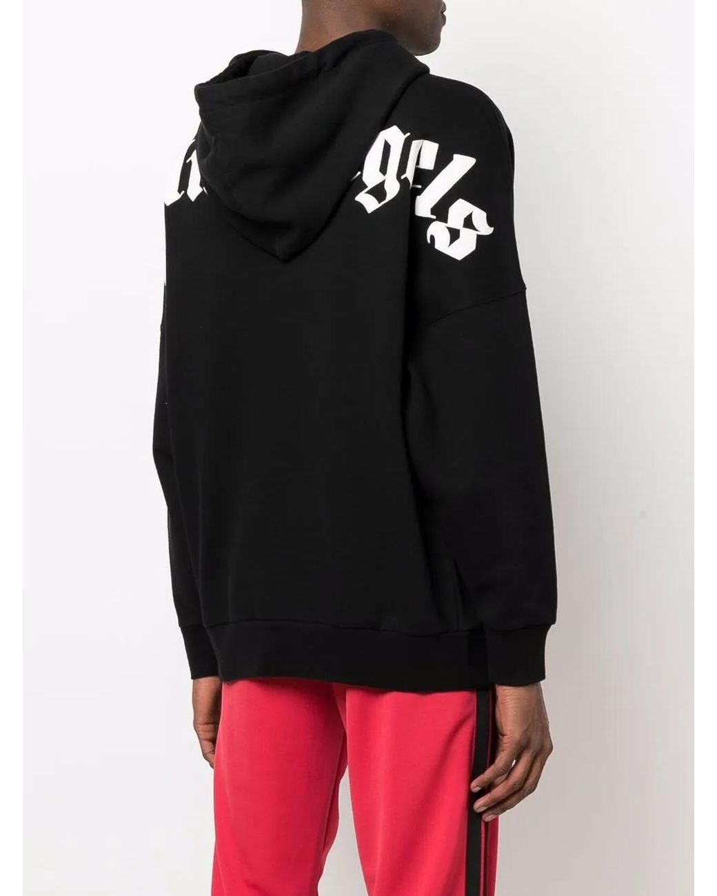 Palm Angels Logo Hoodie Black for men