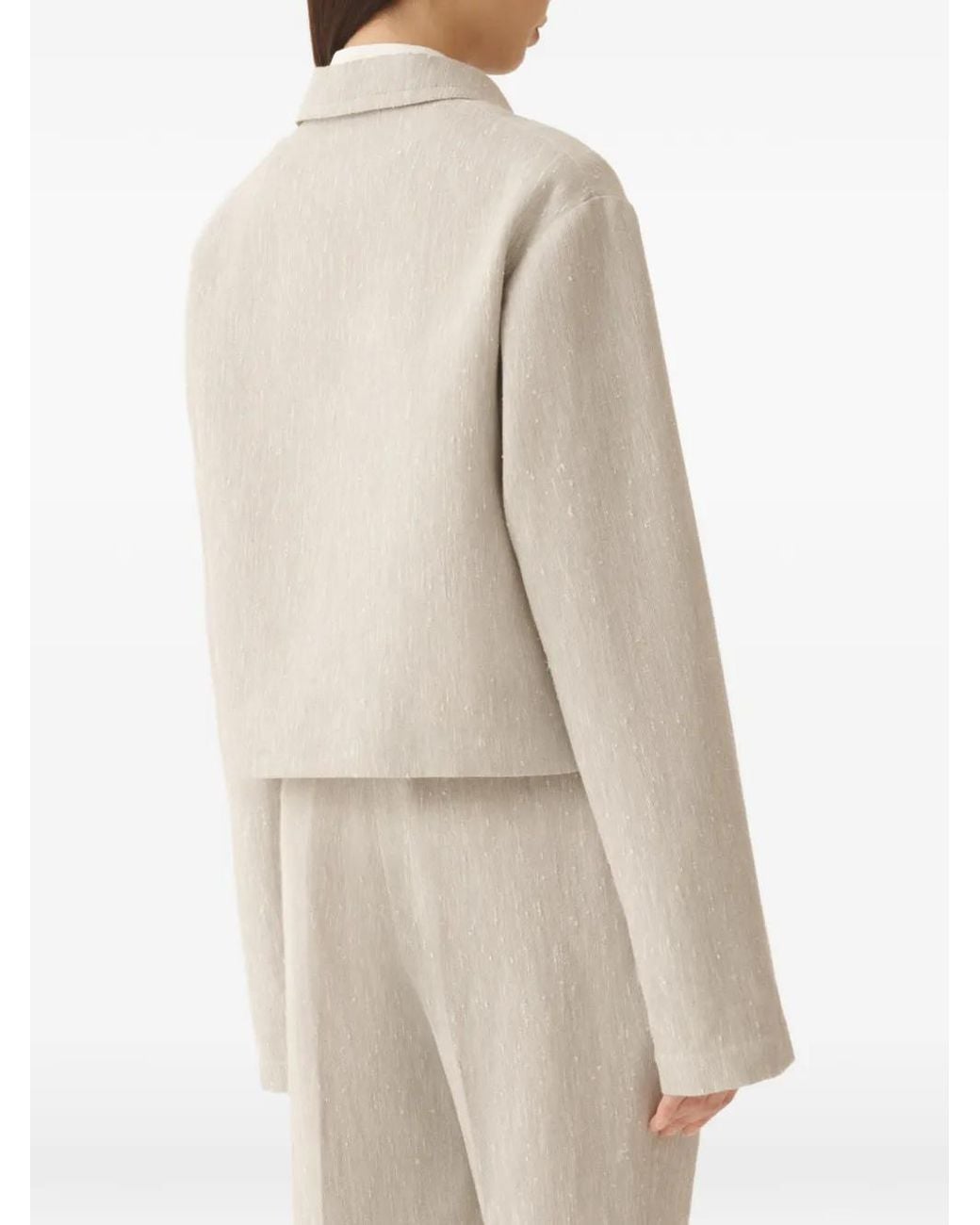 Fabiana Filippi Natural Pocket Zip Jacket