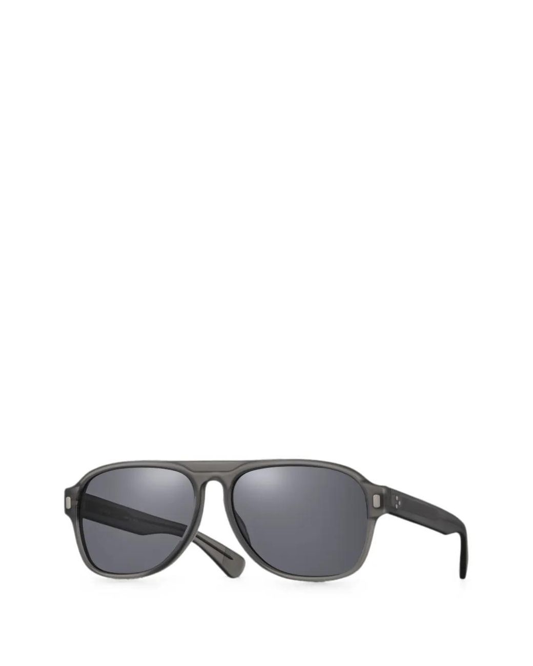 Eyevan 7285 Gray Zen-E Pilot-Frame Sunglasses