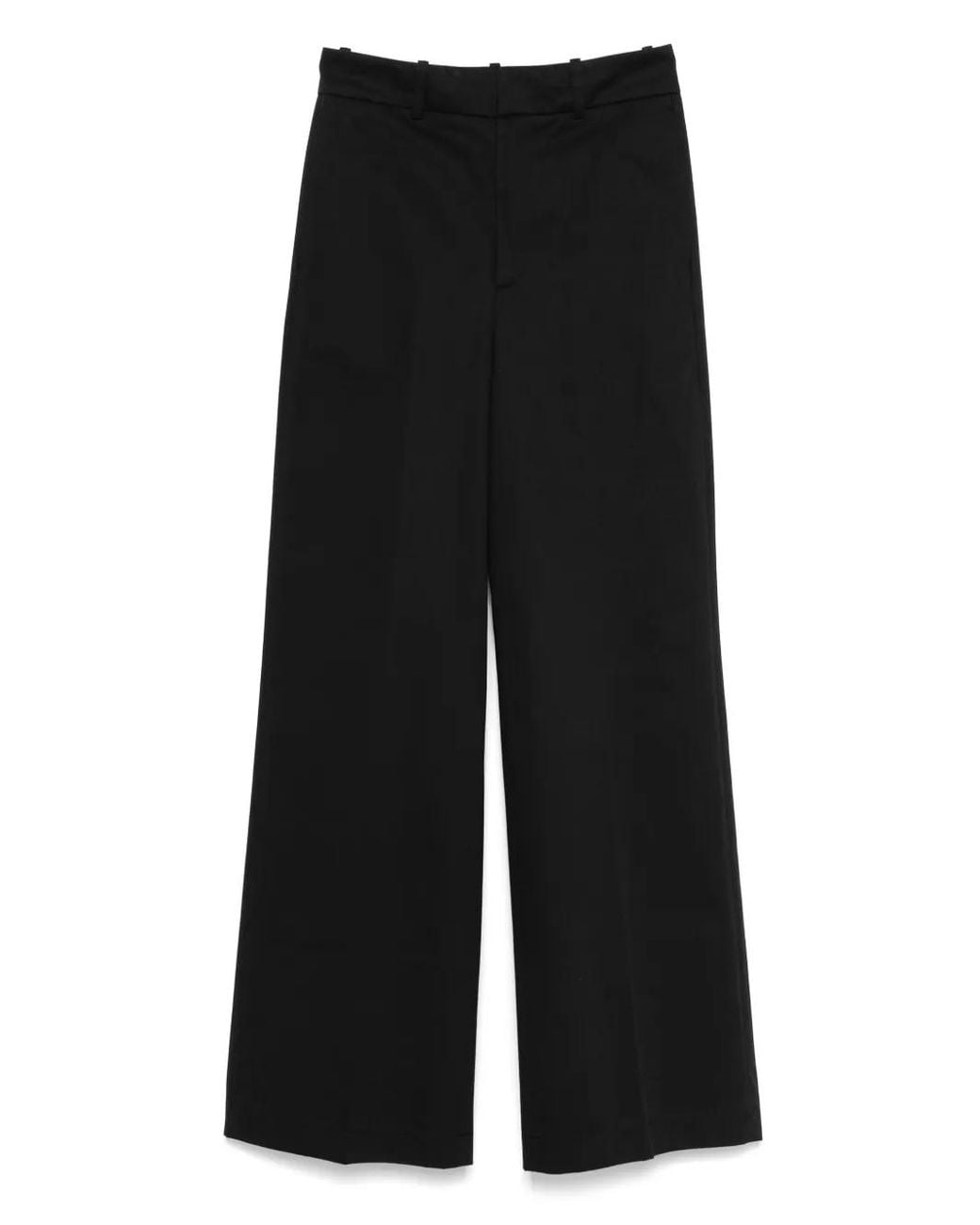Semicouture Black Cotton Trousers