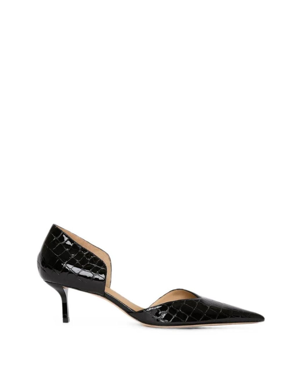 Victoria Beckham Black Victoria Angle D'Orsay Heeled Pumps