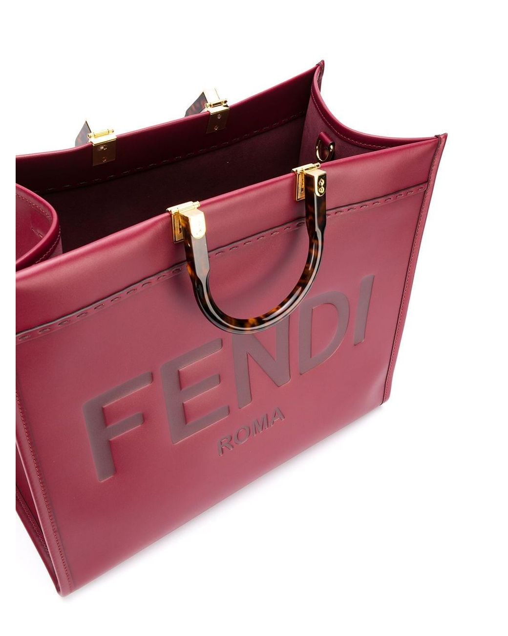 Sac cabas Sunshine Fendi en coloris Rouge | Lyst