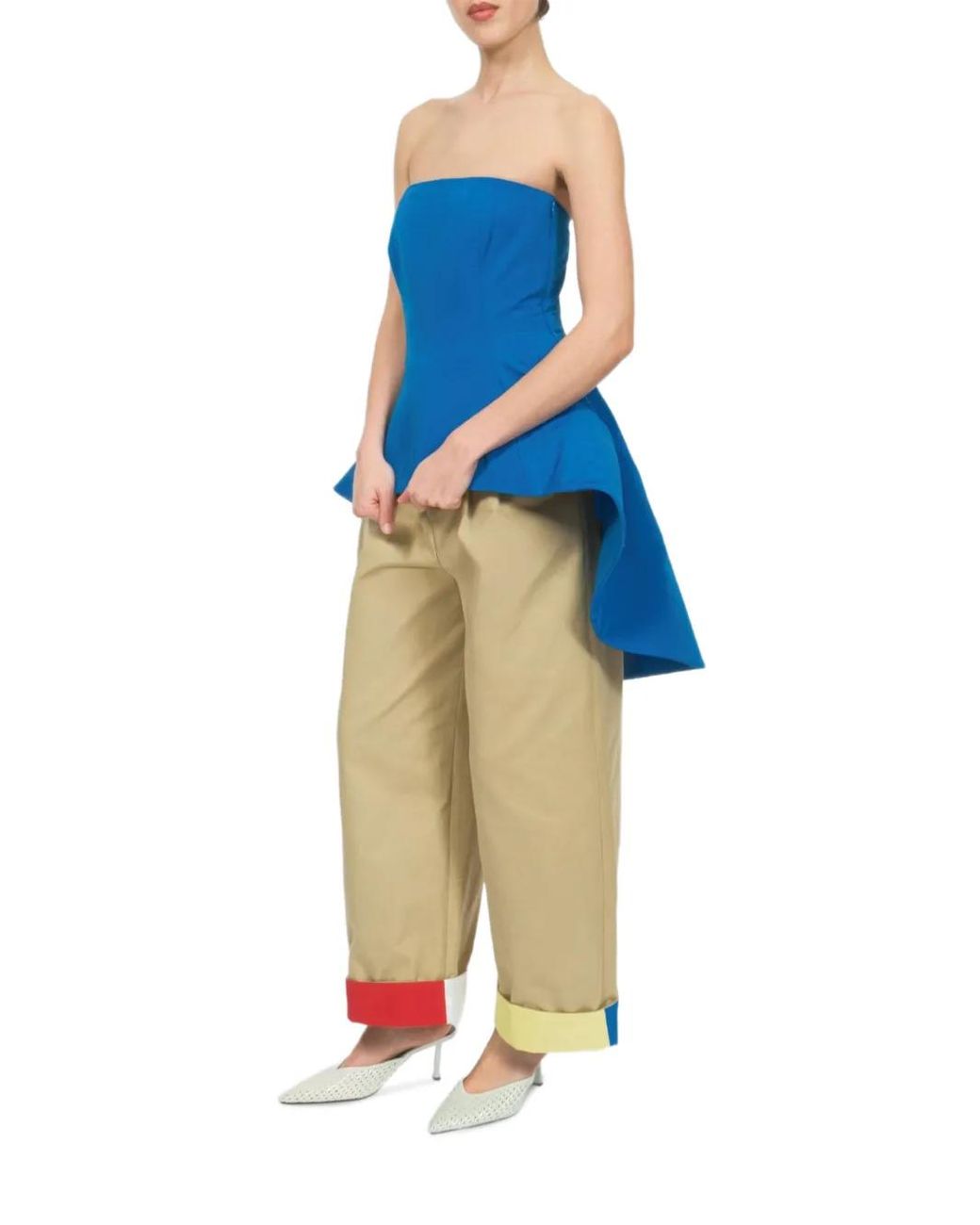 Rosie Assoulin Blue Tilt-A-Whirl Top