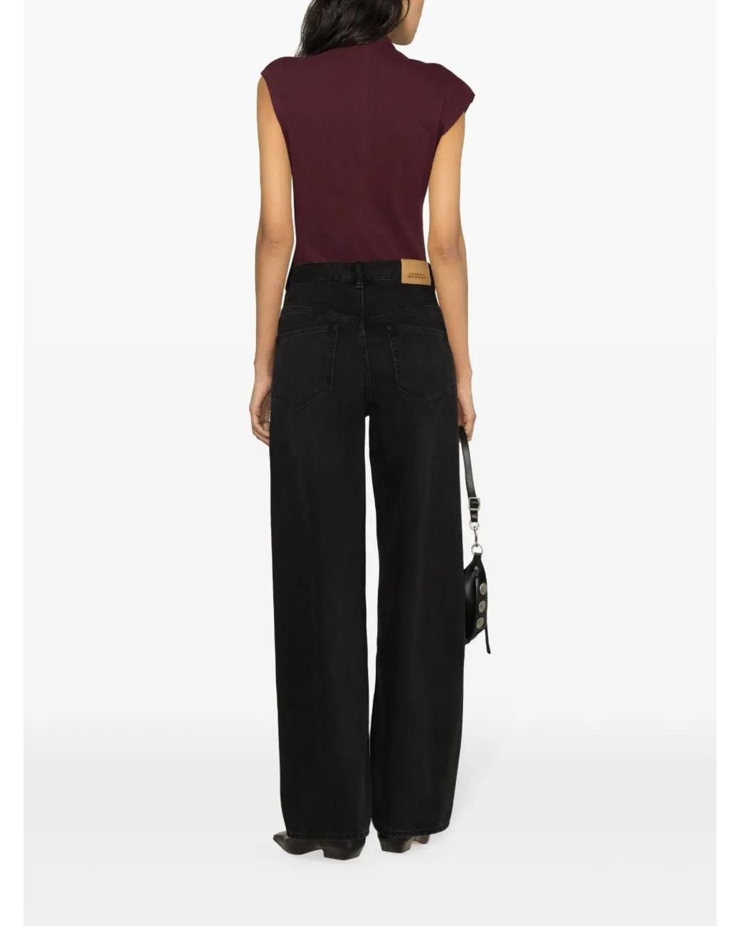 Isabel Marant Black Joanny Loose Fit Denim Jeans