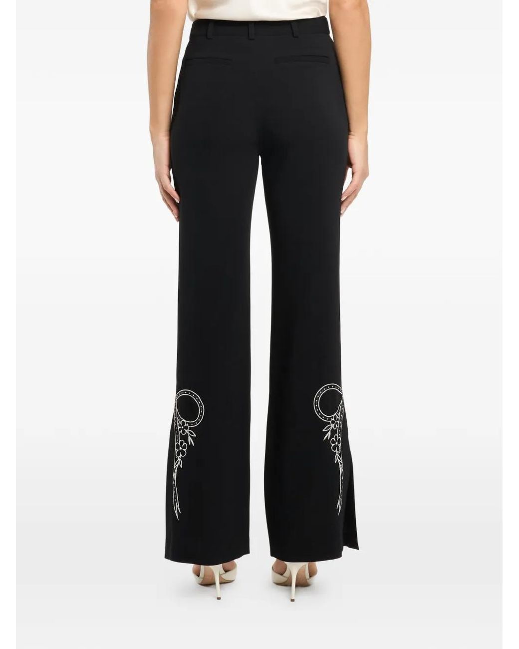 Cinq À Sept Black Cascading Ribbon Trousers