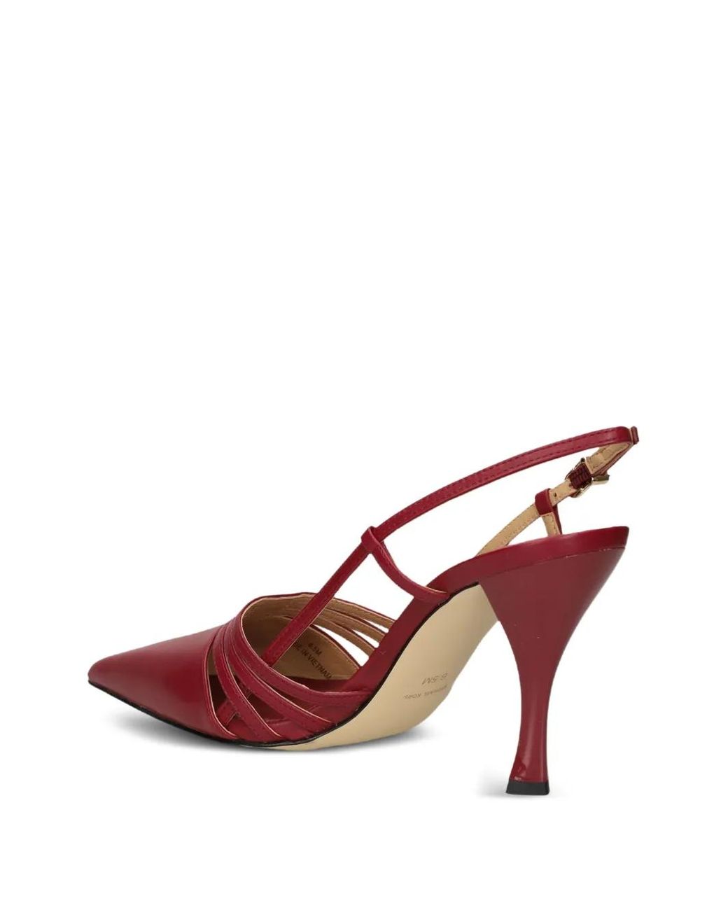 Michael Kors Pink 88Mm Haisley Pointed-Toe Strappy Slingback Pumps