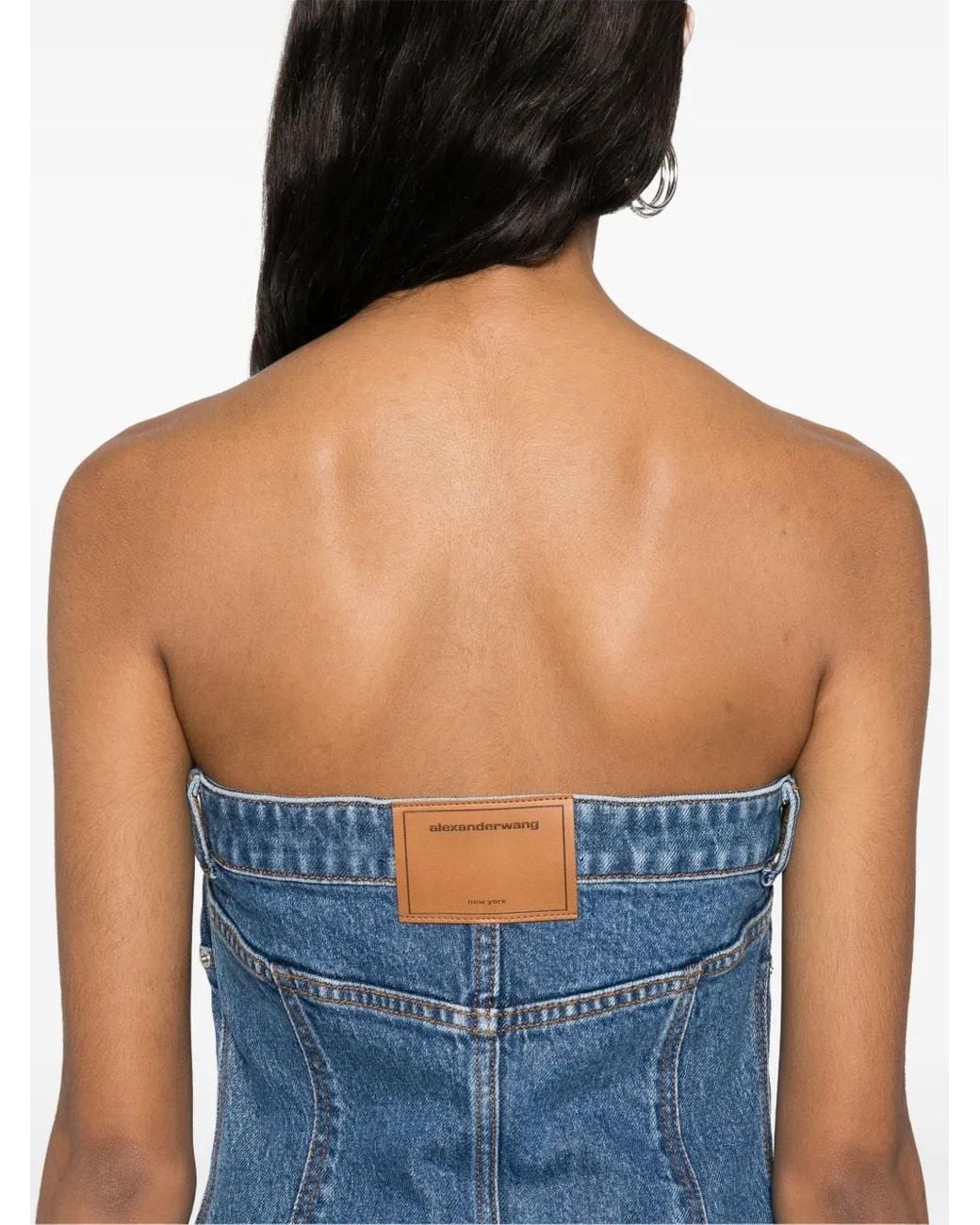 Alexander Wang Blue Denim Mini Dress