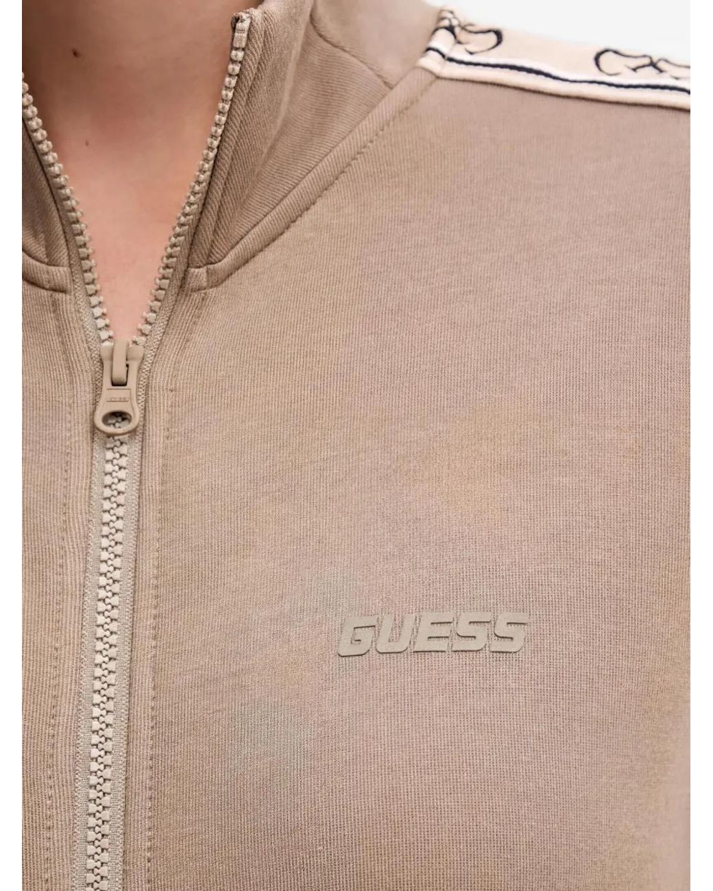 Guess Natural Side Logo Tape Sweatshirt